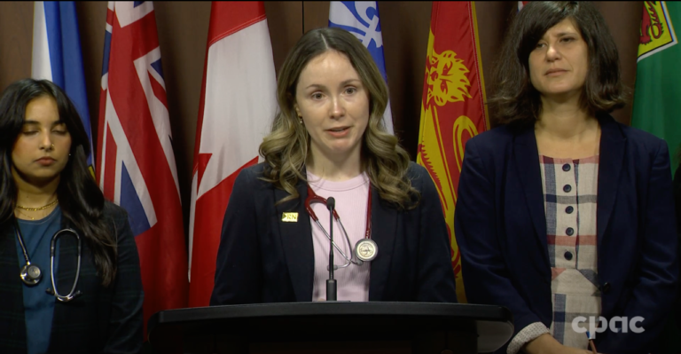 CANE President-Elect Emilie Tremblay speaks to the support of our organization for Bill C-372 put forth today in the House of Commons