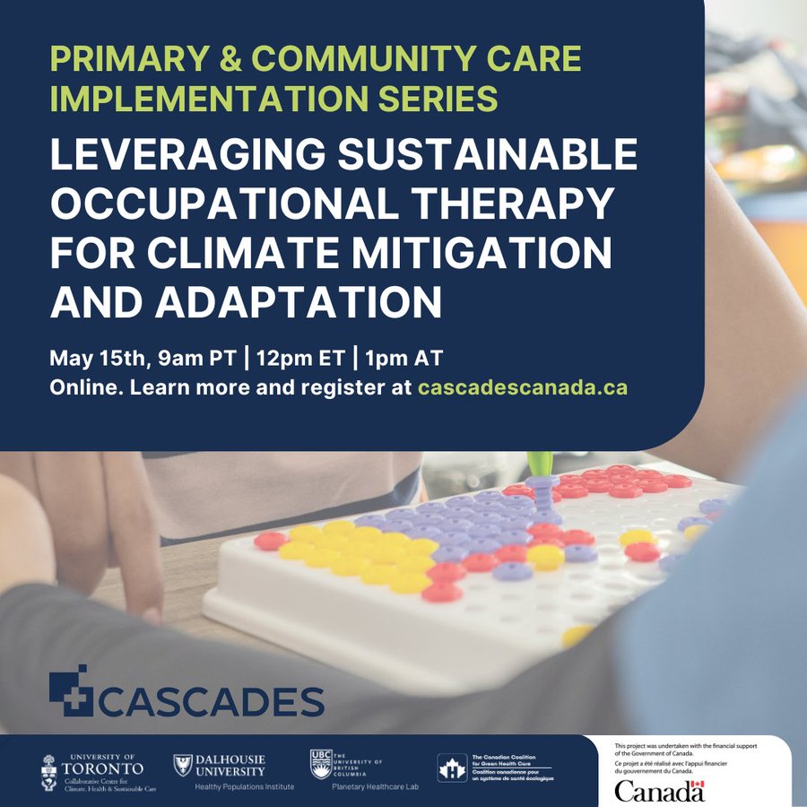 Leveraging Sustainable Occupational Therapy for climate mitigation and adaptation