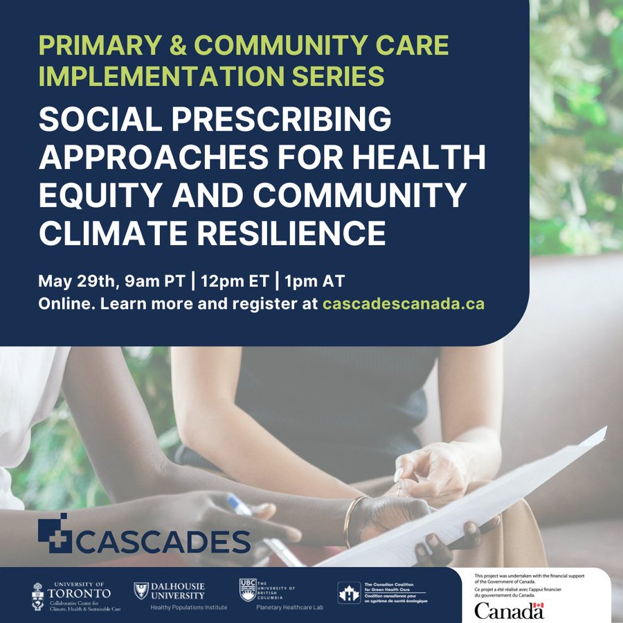 Social prescribing approaches for health equity and community climate resilience