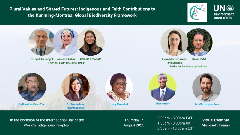 Faith & Nature Action Webinar Plural Values and Shared Futures