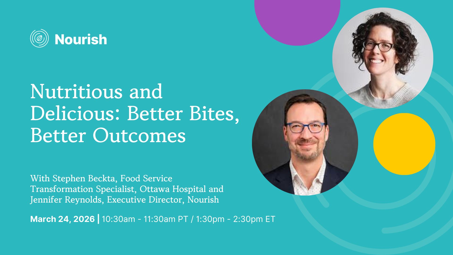 Nutritious and Delicious: Better Bites, Better Outcomes