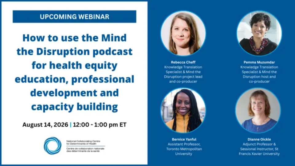 How to use the Mind the Disruption podcast for health equity education