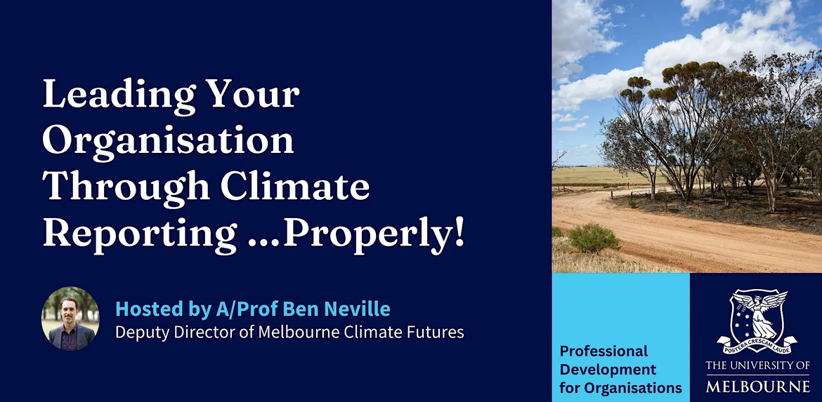 Leading Your Organisation Through Climate Reporting
